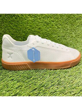 Flux Footwear Adapt Trainer White Gum Mens Size 12 Athletic Knit Shoes Sneakers
